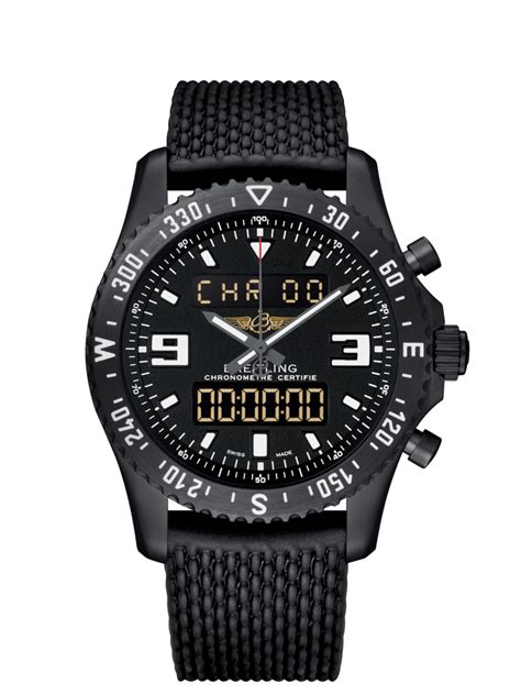 Breitling Chronospace Military Blacksteel / Volcano Black / 